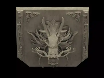 Building Components - Dragon Sculpture 03 3D model
