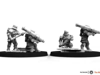 Feudal Guard Missile Launcher Team 3D print model