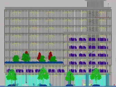 Office Building Street 3D model