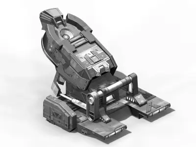 Machinery - Spacecraft - Functional Objects 014 3D model