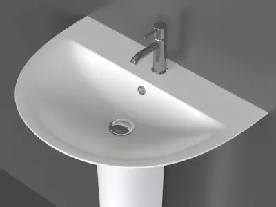 Basin Sink 45 3D model
