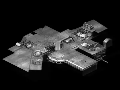 Titan - small base - floor 3D model