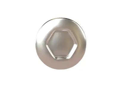 Screw v9 002 Low-poly 3D model