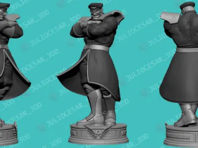 Street Fighter - M Bison Shadaloo dictator 3D print model