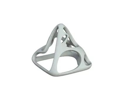 SciFi Cube Object No 57742 Low Poly Shape Low-poly 3D model