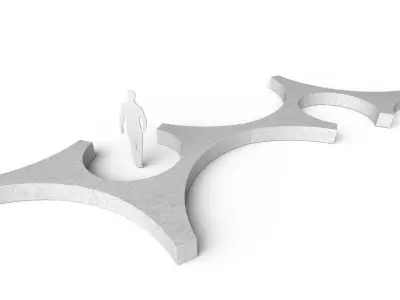 Modular Bench M01 Low-poly 3D model