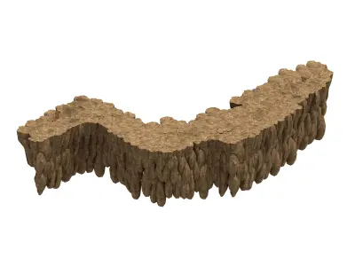 City Gate - Stone 06 3D model