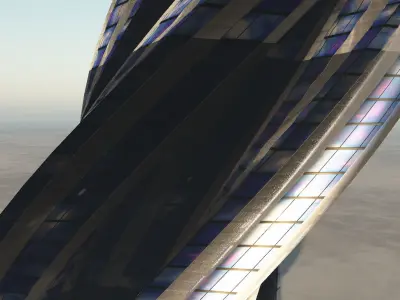 Spiral tower 3D model