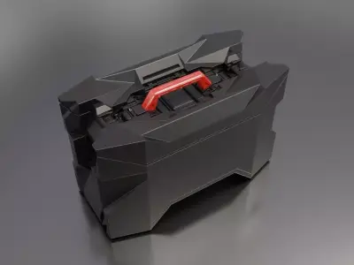 Sci-Fi Storage Crate High-poly 3D model