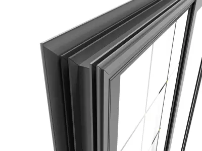 Sliding door - panoramic door 3D model