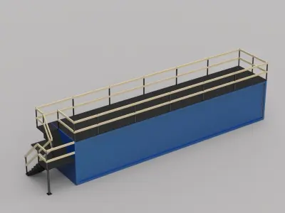 Concept Container Cafe 3D model