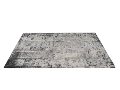 BRUSHSTROKE HAND-KNOTTED RUG 3D model