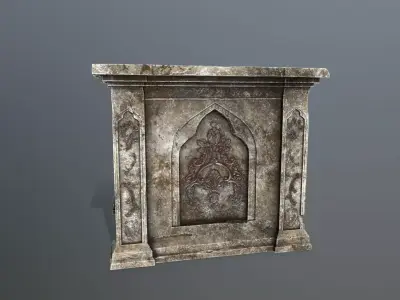 column Low-poly 3D model