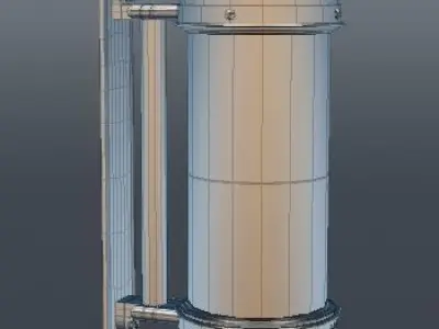 Barber pole 3D model