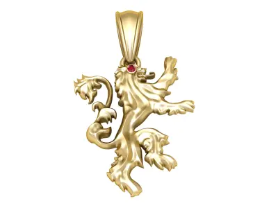 3D GOLD PENDANT  3D print model get