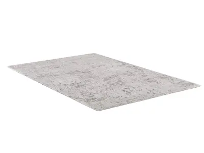 KISAN SILK WOOL RUG 3D model