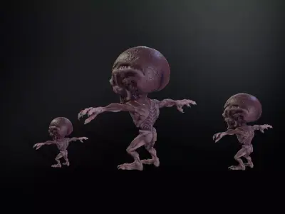 Minimonster5Pack1 Low-poly 3D model