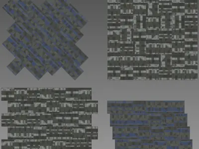 Wall to Wall Carpet Tile No 2 3D model