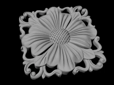 rosette dekor 3D model 31
