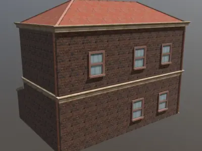 Old House Low-poly 3D model 7