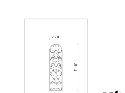 Decoritive Fixed Window 3D model