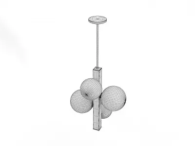 Hinsdale Pendant 8704-AGB 3D model