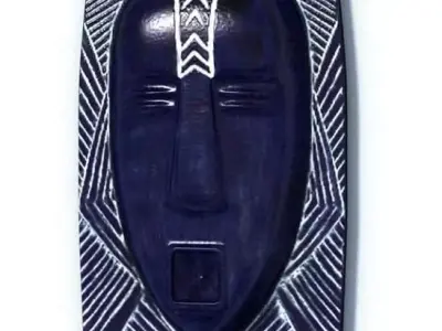 African Blue Mask 3D model