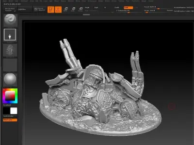 EPIC - ARMAGEDDON titans graveyard set 2 3D print model