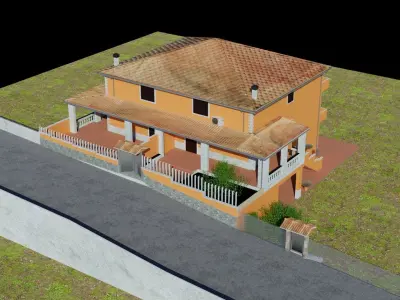 Residential city building 3D model