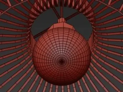 Octo chandelier 3D model