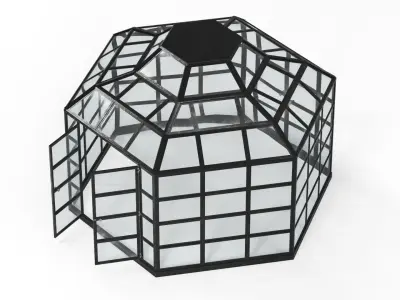 Greenhouse hexagon  3D model