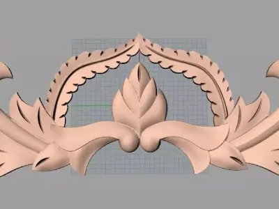 CNC 3D relief design STL format file used for artcam aspire E734 3D model