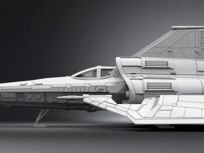 Colonial Viper Desanto Scale model  3D print model