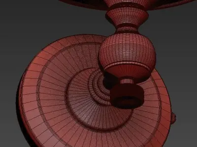 Lugarno lamp and ball 3D model