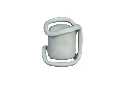 SciFi Shape Object Low Poly 59 Low-poly 3D model