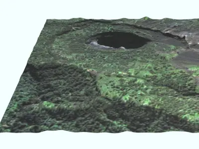 Earth Crater 3D model
