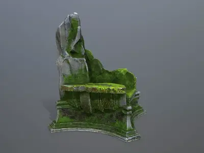 Throne  Low-poly 3D model