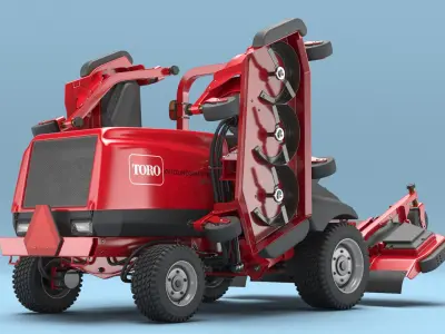  Toro Groundsmaster 5900 Rotary Mower Rigged for Cinema 4D 