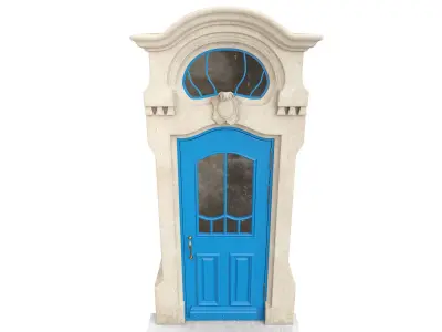 Entrance classic door 62  3D model