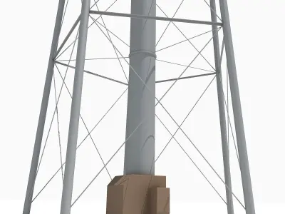 Detailed Water Tank 5 3D model