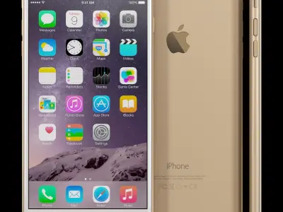 Apple iPhone 6 Plus Low-poly 3D model