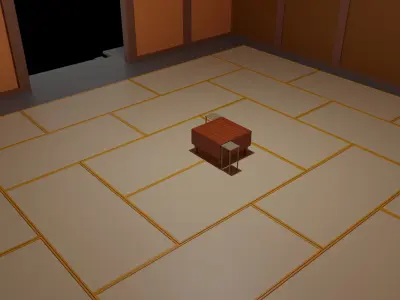 Small Temple in oriental style Low-poly 3D model