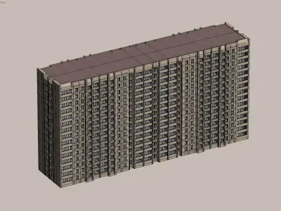 High-rise residential building model 3D model