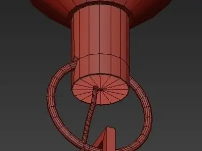LUSSOLE chandelier with six candle holders 3D model