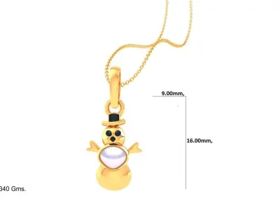 Kids Pendants 3dm STL OBJ FBX Renders Details 3D print model 14