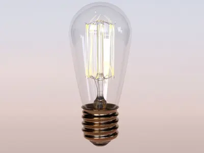 Light bulb vintage 1 3D model