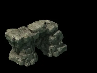 Stone - cave 1116 3D model