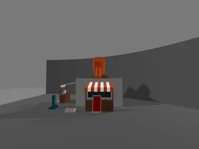 REPAIR STORE Low-poly 3D model