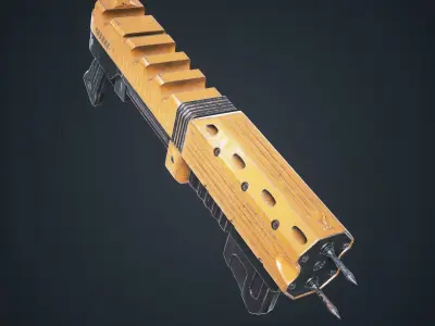 Sci Fi Gun Spark Low-poly 3D model