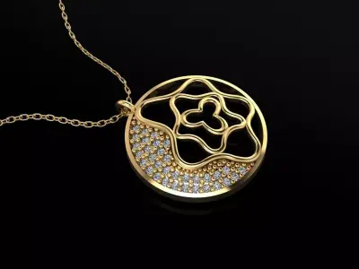 Pendant P087 3D Print Model 3D print model